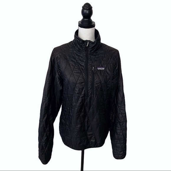 🚨SOLD🚨Patagonia Black Quarter Zip Nano Puffer - Picture 2 of 11